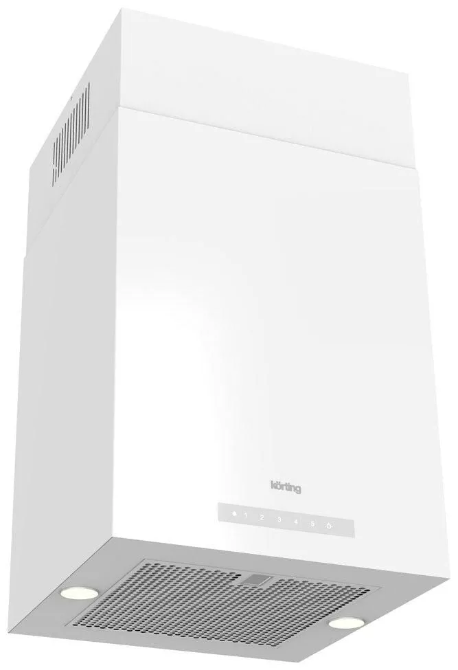 Купольная вытяжка Korting KHA 45970 W Cube RU, белая